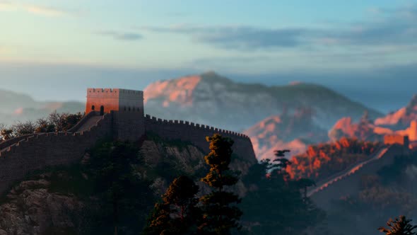Sunrise on the Great Wall alt