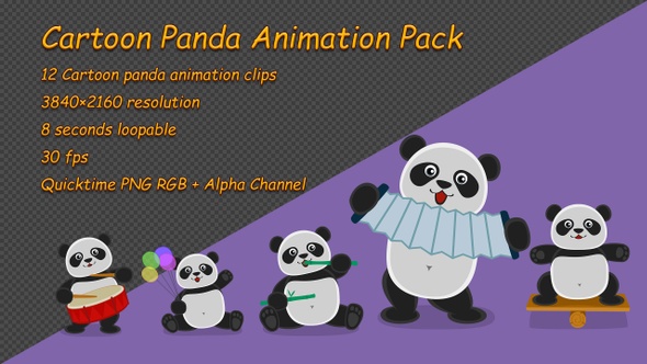 Cartoon Panda Pack