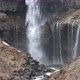 Slowmotion View of Kegon Waterfall with Snowy Basalt Wall Japan - VideoHive Item for Sale