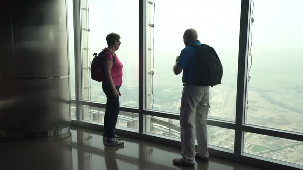 Senior Couple Sightseeing Dubai