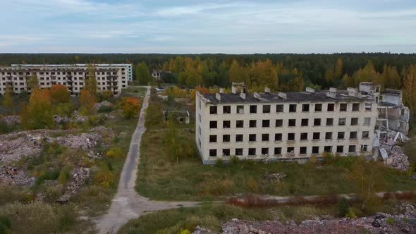 Super Secret Soviet Abandoned Military Ghost Town Irbene in Latvia.  alt