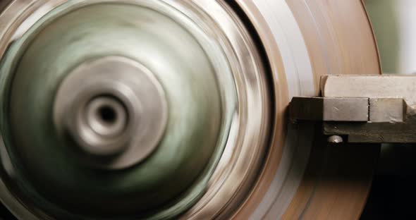 Close-up of brake caliper alt