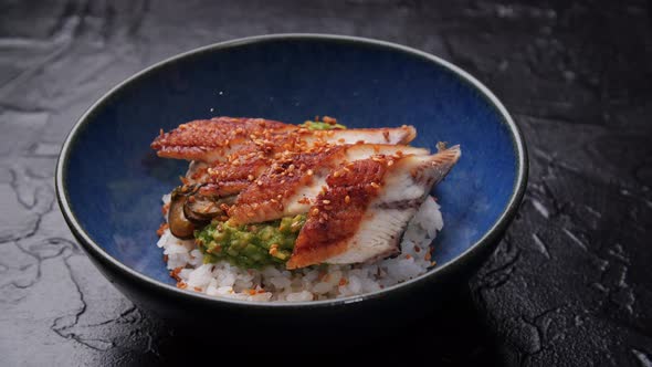 Seafood and Japanese Cuisine Concept alt