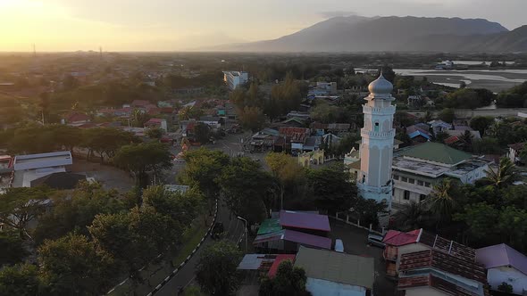 AH - Sunset Aerial Tsunami Aceh Mosque 14 alt