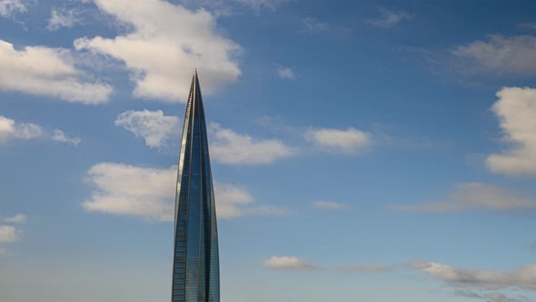 Lahta center, financial business center of saint petersburg. tallest building in europe alt