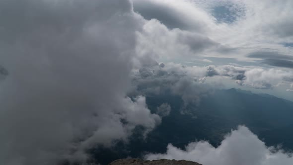 Clouds Move Overthe European Alps alt