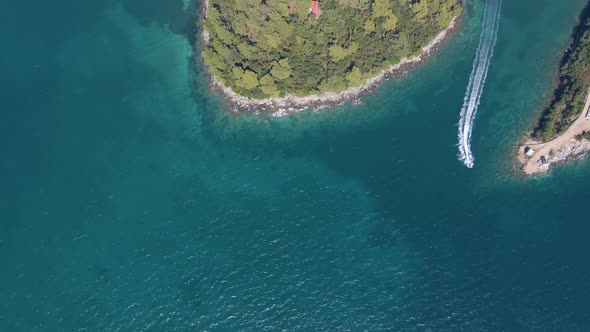 Exotic Small Island and blue sea