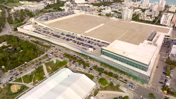 Miami Beach Convention Center With Rooftop Parking For Art Basel Stock   Inline Image Preview 