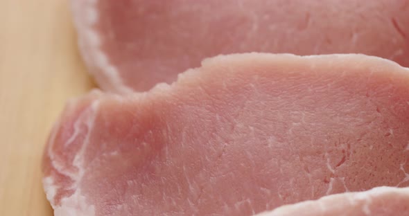Fresh raw pork meat close up alt