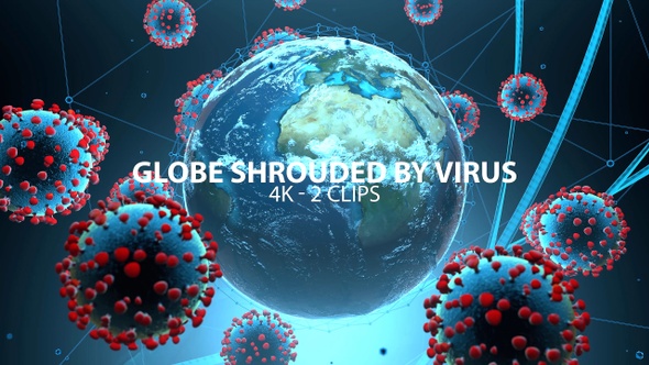 Globe Shrouded With Virus 4K