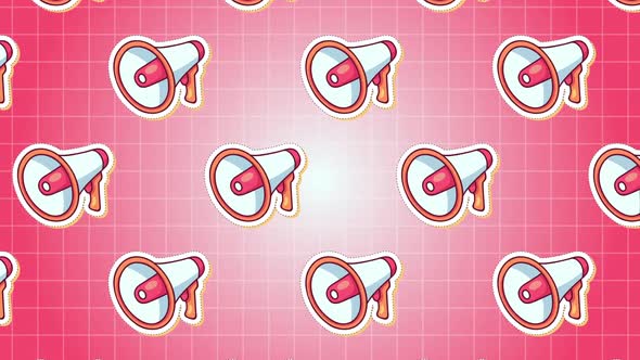 Hand Mike Megaphone Mic Marketing Background alt