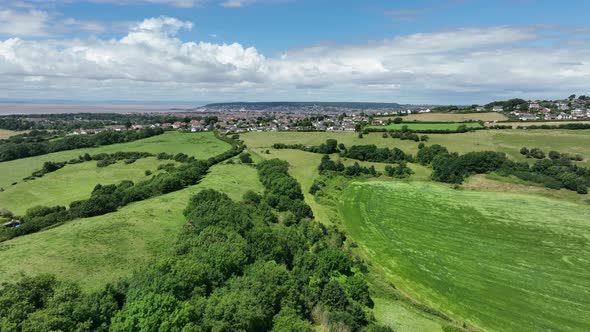 Countryside Surrounding Weston Super Mare in the UK alt