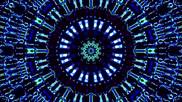 Abstract background 3D liquid lines in a multicolor texture. Fluid with blue reflection alt