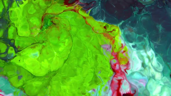 Psychedelic Color Spreading Paint Swirling And Explosion alt