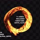 Fire In A Circle Logo Pack - 12 Video, 1080x1080, 30fps, Alpha Channel - VideoHive Item for Sale