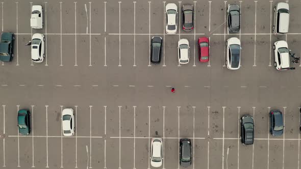 Man in Red Clothes Walks alt