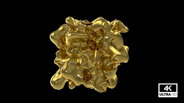 Abstract Gold Nugget V2 alt