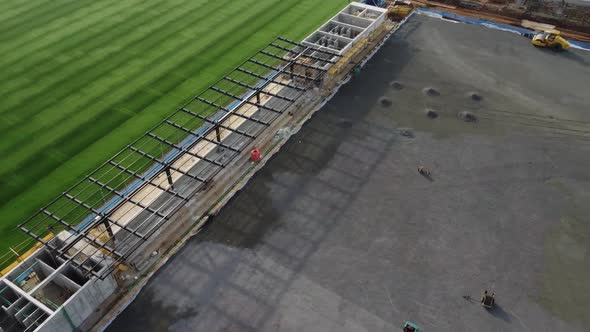 An aerial view of the automotive manufacturing area alt