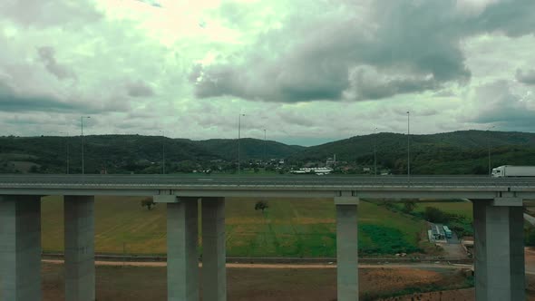 highway bridge over highway