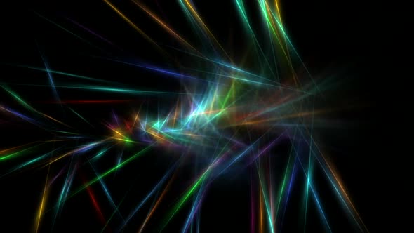 Abstract Colorful Laser Lights Animation