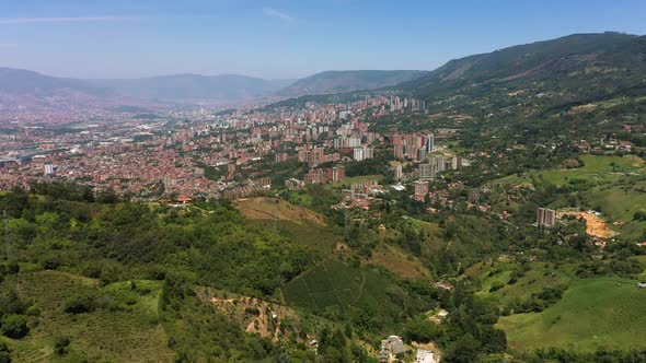 The Medellin City Aerial View