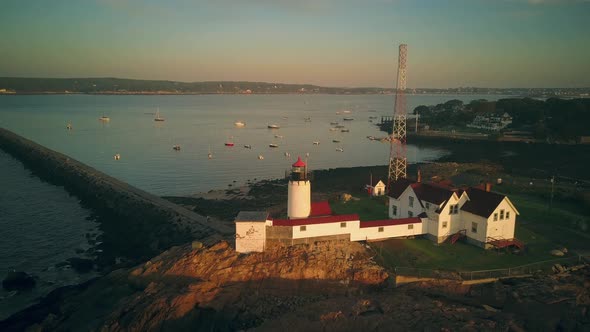 Eastern Point Lighthouse at Sunrise 