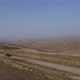 Landscape View of the Desert with a Car Driving on the Road Kakheti Georgia - VideoHive Item for Sale