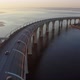 Traffic Cars Moving on the ZSD Highway Bridge over the Sea Saint-Petersburg Russia - VideoHive Item for Sale