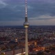 AERIAL: Day To Night Hyperlapse, Motion Time Lapse of Berlin with Alexanderplatz TV Tower View and - VideoHive Item for Sale