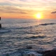 Sunset on the Sea on the Island of Sicily. Aerial View - VideoHive Item for Sale