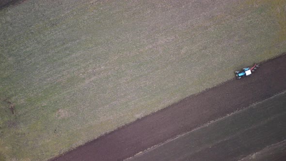 Tractor on the field