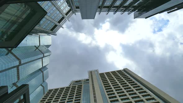 Beautiful building architecture around Bangkok city in Thailand alt