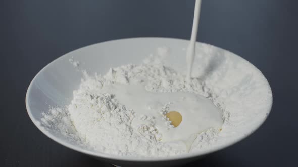 Flour Dough With Egg And Milk alt