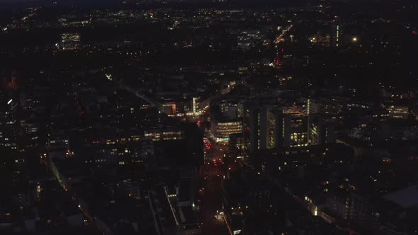 Aerial Panoramic Footage of Night City alt
