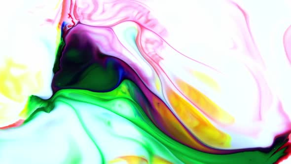 Hypnotizing In Detailed Surface Colorful Paint Spreads 55