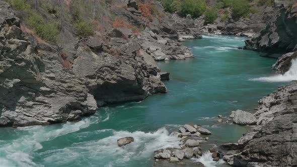 River Current Between Rocks
