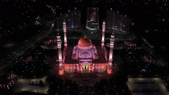 Mosque Pride of Muslims Named After the Prophet Muhammad in the City of Shali alt