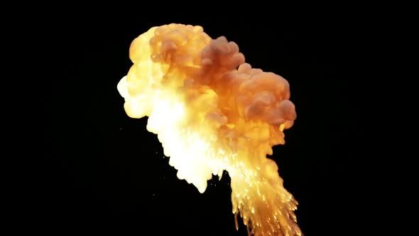 Chemical Explosion 3 D Rendering, Vfx Explosion Animation 2