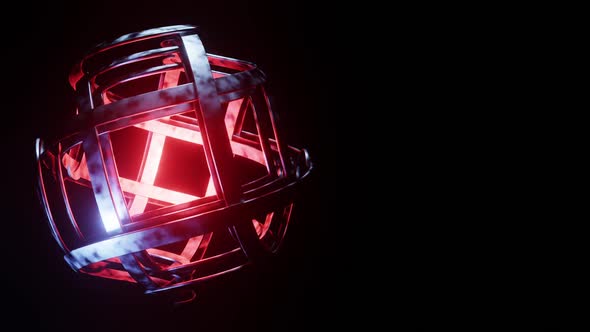 Artistic Metal Sphere Motion Graphics Animation