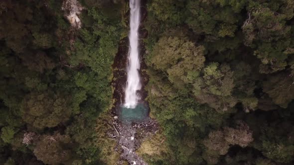 Rainforest idyllic waterfall