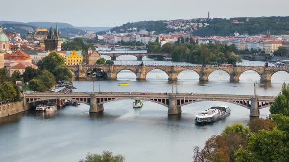 Summer Timelapse of Prague, Czech Republic alt