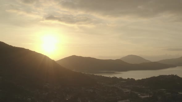 Drone Aerial video - Beautiful Sunrise