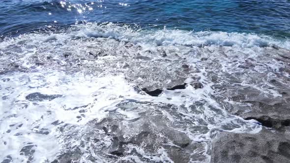 Sea Near the Coast - Close-up Aerial View of the Coastal Seascape alt