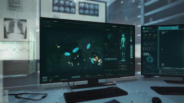 Microscopic Paramecium Bacteria Analysis In Futuristic Microbiological Study alt