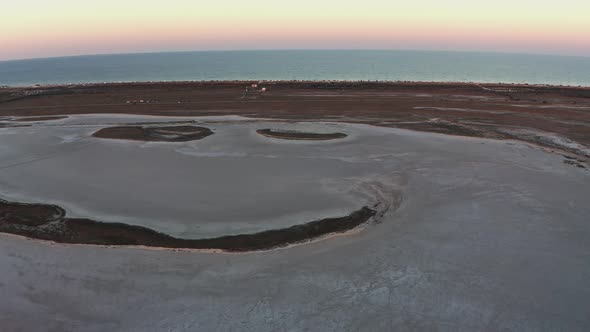 Sandy Swamp Near a Beautiful Lake alt