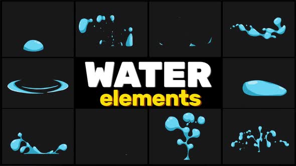 Water Elements // Motion Graphics