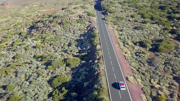 The Aerial View Of The Volcano El Teide In Tenerife Spain alt