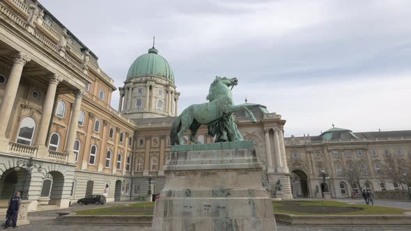 Horse statue in Budapest