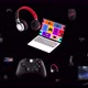 Multiproducts in laptop 4k 60 fps gaming animation - VideoHive Item for Sale