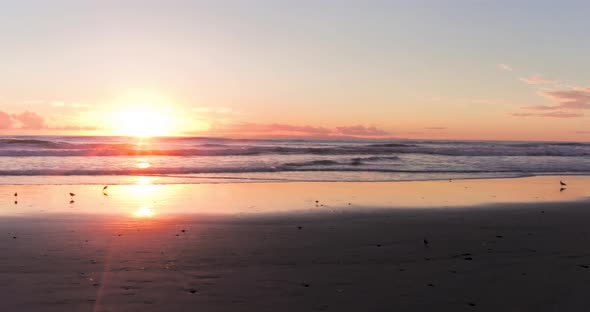 Jogging Past The Sunset